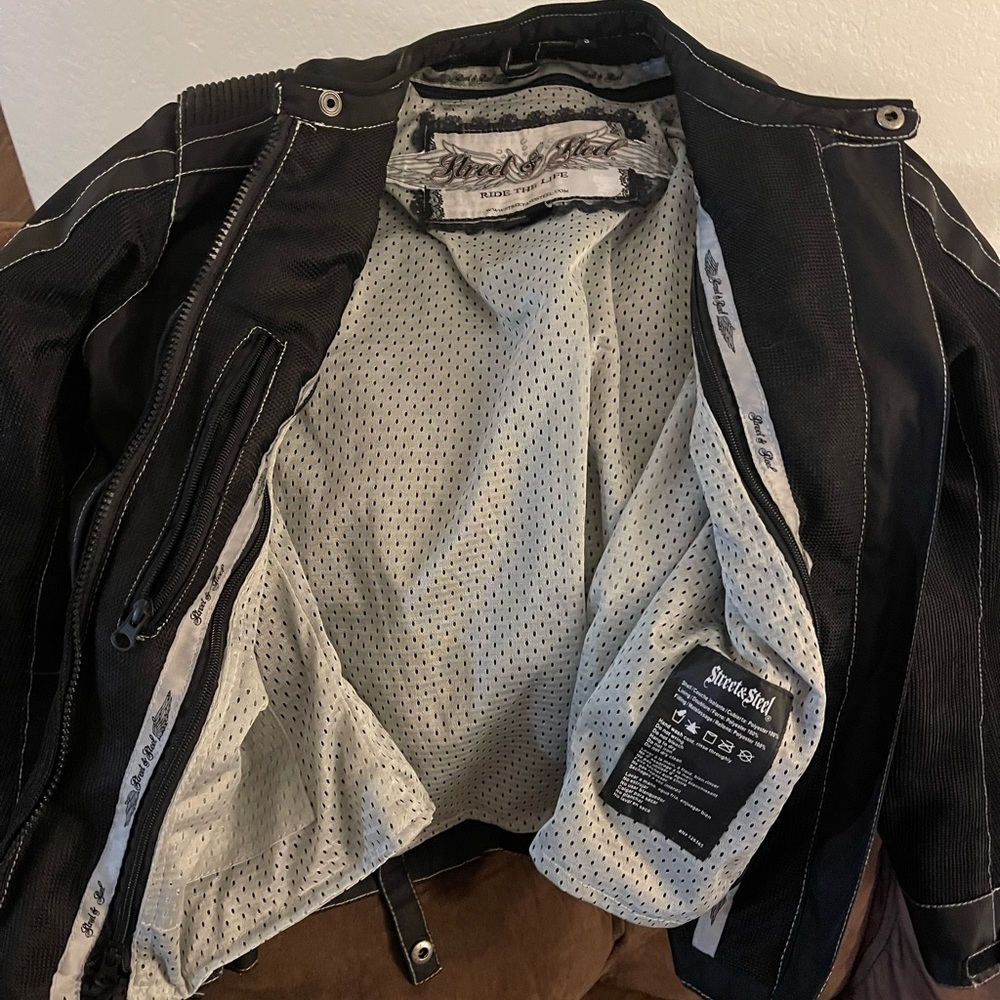 street and steel women’s small biker jacket